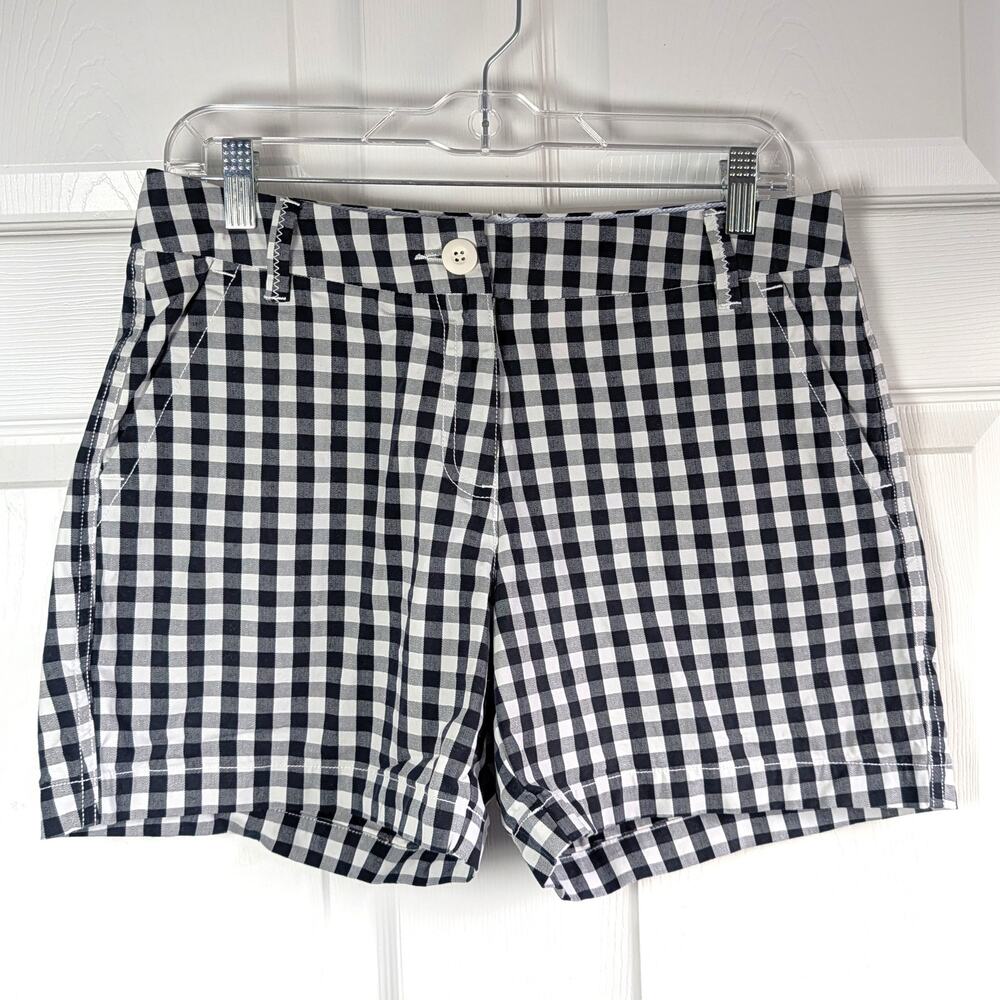 Crown & Ivy Caroline Gingham Chino Shorts – Size 6